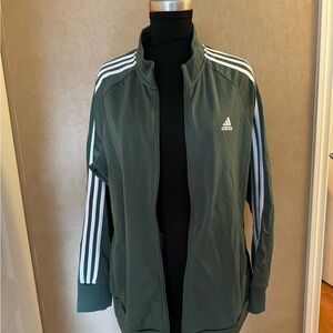Adidas Forest Green Jacket with White Accents